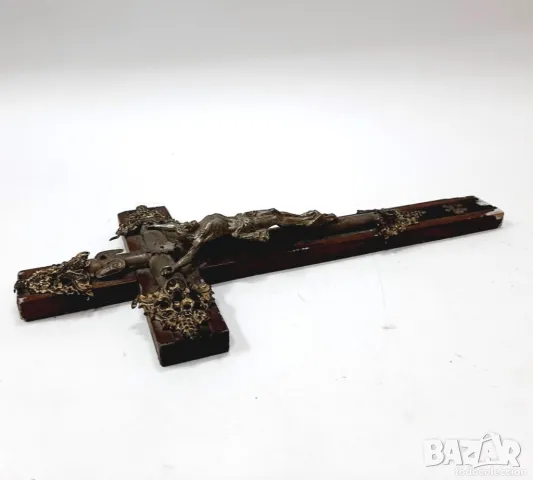 Стар християнски кръст, разпятие (4.3), снимка 3 - Антикварни и старинни предмети - 47865545
