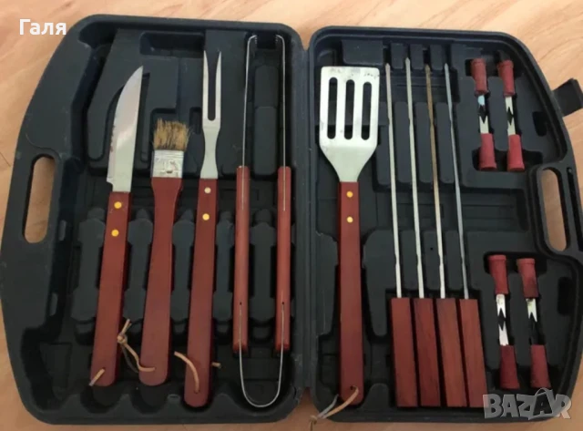 Комплект за барбекю+ подарък нов комплект шишове