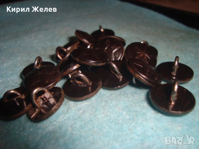 Лот 20 БРОЯ СТАРИ ВОЕННИ БАКЕЛИТ КОПЧЕТА от УНИФОРМА с ПЕТОЛЪЧКА СОЦ 26153, снимка 4 - Антикварни и старинни предмети - 35008072