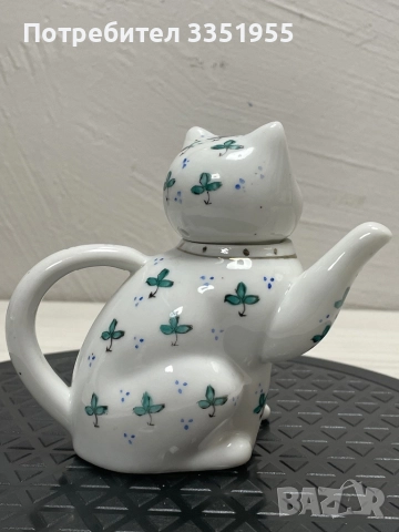 Красива антикварна каничка за Мляко Коте, снимка 2 - Сервизи - 51876302