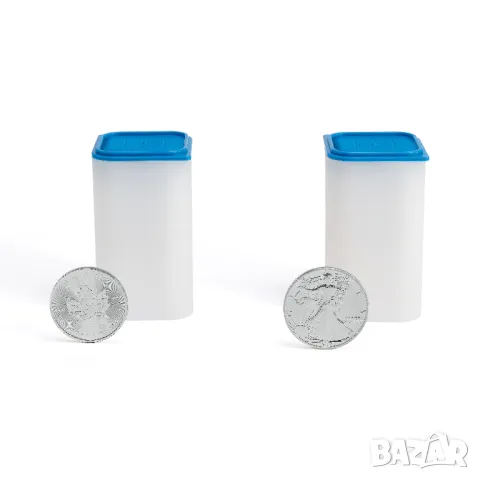 Тубуси за съхранение на сребърни монети унции - Leuchtturm - за монети 40-41 мм