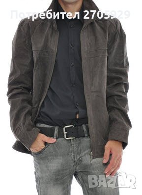 Мъжко яке от естествена кожа, размер 54(L/XL)
