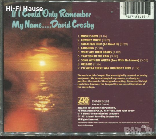 David Crosby, снимка 2 - CD дискове - 37740035