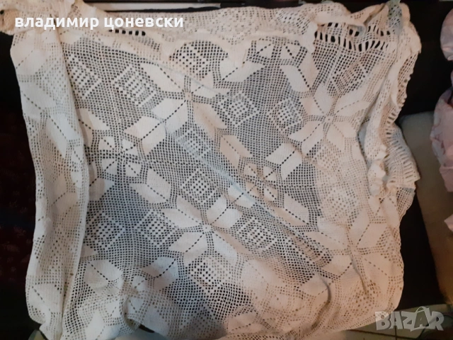 Ръчно плетено перде,мильо