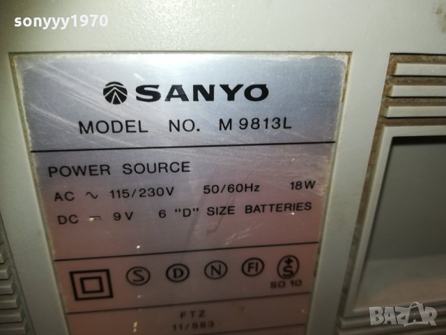 SANYO M9813L-1810201622, снимка 17 - Радиокасетофони, транзистори - 30463627