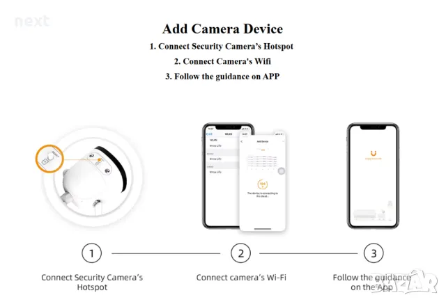 Dahua Imou Bullet 5MP (3K 2880*1620) WiFi камера + Гаранция 24м, снимка 13 - IP камери - 48065392