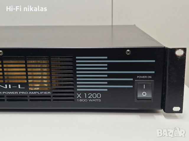 професионално крайно стъпало усилвател IRNI - L X 1200, снимка 3 - Ресийвъри, усилватели, смесителни пултове - 54226781