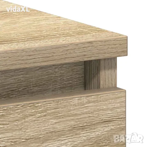 vidaXL Бюро, дъб сонома, 90x45x76 см, инженерно дърво, снимка 9 - Бюра - 56147769