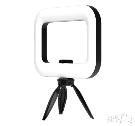 Лампа за заснемане на видео, смартфон, LED, селфи ринг, осветление, стойка, телефон, фото, светлина, снимка 3 - Светкавици, студийно осветление - 49454332