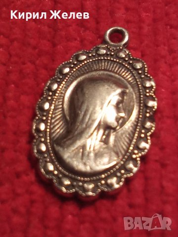 СТАРА РЯДКА ОРНАМЕНТИРАНА СРЕБЪРНА РИМОКАТОЛИЧЕСКА ИКОНКА МАЙСТОРСКА ИЗРАБОТКА 35445