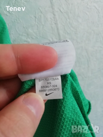 Nike Challenger Tennis Green оригинална нова тенис тениска фланелка Court Zonal Cooling, снимка 8 - Тениски - 52900554