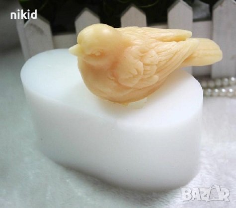 3D Врабче птичка силиконов молд форма калъп фондан шоколад гипс свещ, снимка 4 - Форми - 37021576