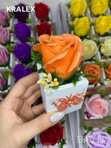 Мини кашпи със сапунени рози , снимка 6 - Подаръци за рожден ден - 39317609