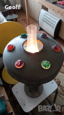 Beautiful Art Deco style Table (oil) Lamp, electrified ., снимка 2 - Антикварни и старинни предмети - 51065255