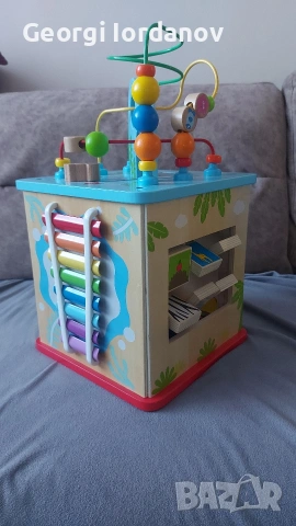 Детски дървен куб