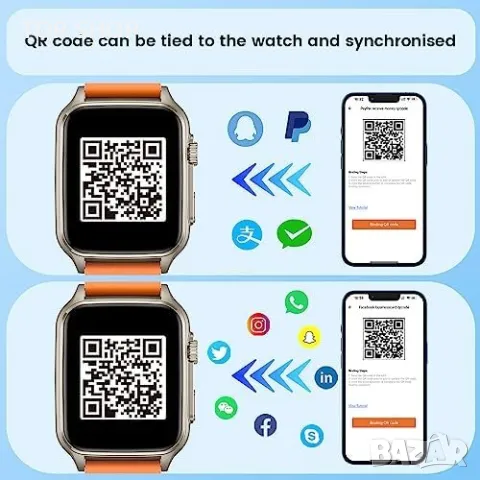 Нов Смарт Часовник с 106 Спортни Режима Жени Мъже Подарък, снимка 6 - Смарт гривни - 49307258