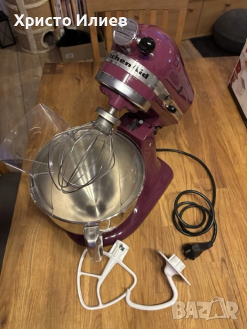 Планетарен миксер KitchenAid Artisan 5KSM150 с месомелачка комплект, снимка 6 - Миксери - 53229328