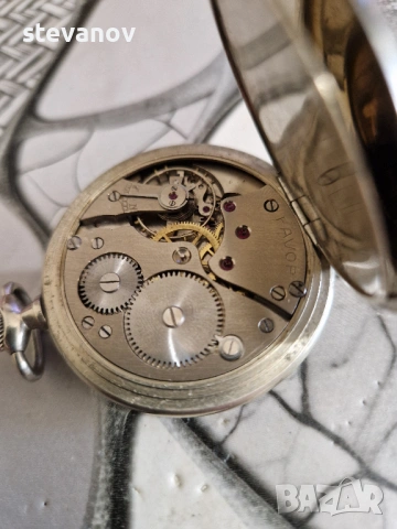 джобен часовник швейцарски favor ankre 15jevls, снимка 2 - Джобни - 53030737