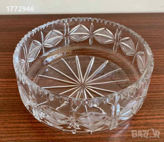 Кристална купа, фруктиера  21/9 см, снимка 7 - Аксесоари за кухня - 42026639