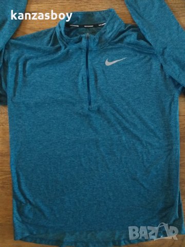 Nike Running Dry element half zip - страхотна мъжка блуза КАТО НОВА, снимка 6 - Спортни дрехи, екипи - 31320556