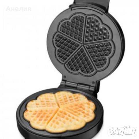 Гофретник с терморегулатор и незалепващи плочи , снимка 2 - Гофретници - 52468922