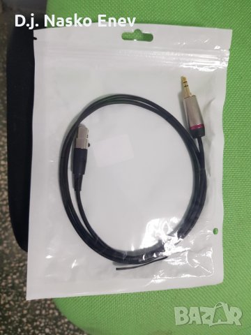 Mini XLR 3Pin Female to 3.5mm TRS Male Plug Microphone Cable Wire - AKG ДОЗА КАБЕЛ ДИСТАНЦИОННО , снимка 3 - Микрофони - 30706694