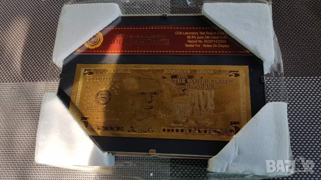 Позлатени долари в стъклена рамка , снимка 12 - Декорация за дома - 29088317