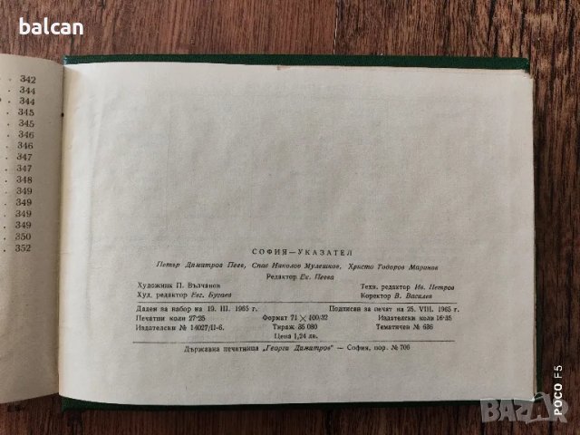 Стар София -Указател 1965 г., снимка 4 - Специализирана литература - 48931967