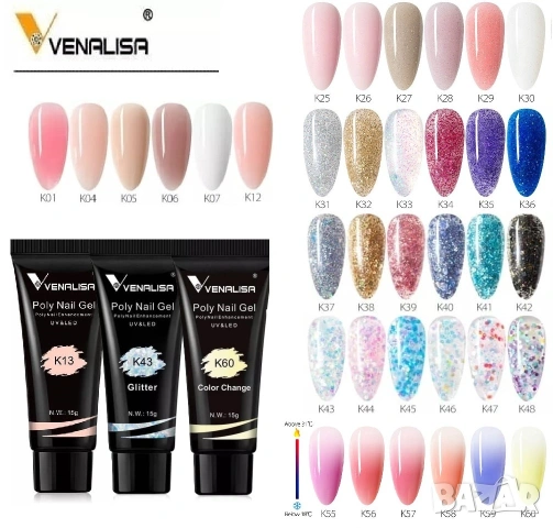VENALISA Комплект за изграждане с полигел, снимка 2 - Продукти за маникюр - 34859200