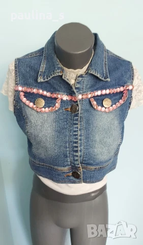 Три различни броя / Къс дънков елек "Force" jeans, "miss Latina" и "G3000" black out , снимка 10 - Елеци - 51314938