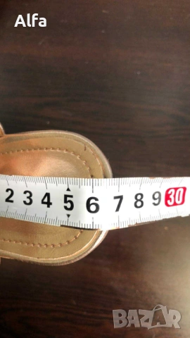 Елегантни сандали на висок ток и платформа в цвят „Розово злато“ – Блясък и стил!, снимка 5 - Дамски елегантни обувки - 54102068