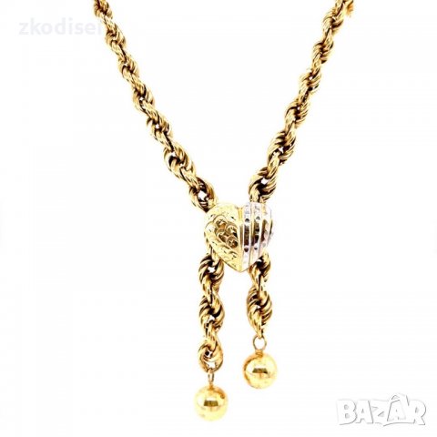 Златно колие 22,90гр. 64см. 14кр. проба:585 модел:13344-1, снимка 1