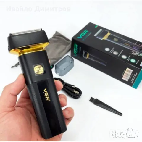 БЕЗЖИЧНА ЕЛЕКТРИЧЕСКА САМОБРЪСНАЧКА VGR V-355 С LED ДИСПЛЕЙ И IPX6, снимка 2 - Електрически самобръсначки - 56103165