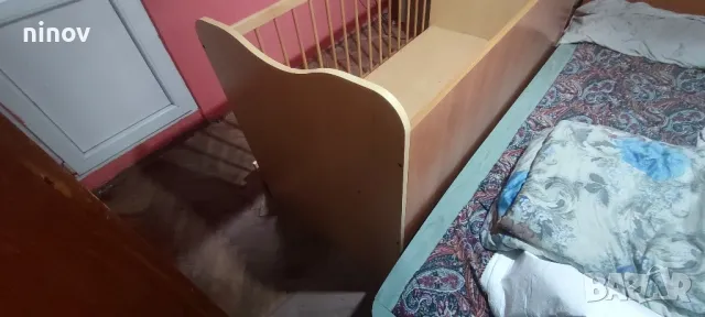 Дечко легло с шкафове , снимка 3 - Бебешки легла и матраци - 50411346