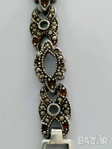 Сребърна гривна, снимка 2 - Гривни - 54211200