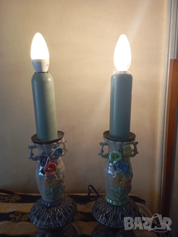 Чифт настолни лампи, снимка 5 - Настолни лампи - 54108711