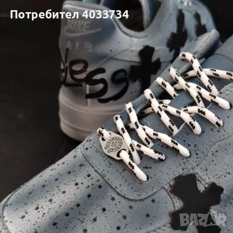 Nike Air Force 1 x Chrome Hearts Custom, снимка 11 - Други - 50156780