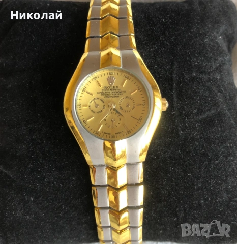 Стилен дамски часовник по модел на Rolex Cosmograph Daytona Oyster Perpetual, нов, кварц, елегантен, снимка 3 - Дамски - 38348038