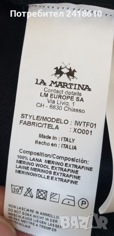 La Martina 100% Merino Wool Italy Womens  Size 2 - S НОВО! ОРИГИНАЛ! Дамски Вълнен Клин!, снимка 5 - Спортни екипи - 40566571