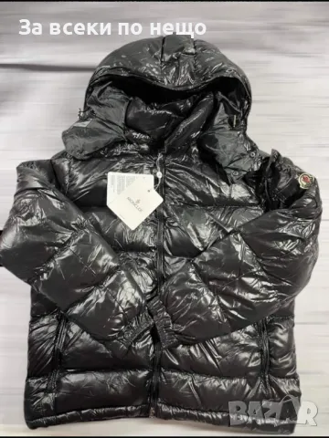 Дамско черно зимно яке със силиконов пълнеж Moncler Код A8, снимка 1