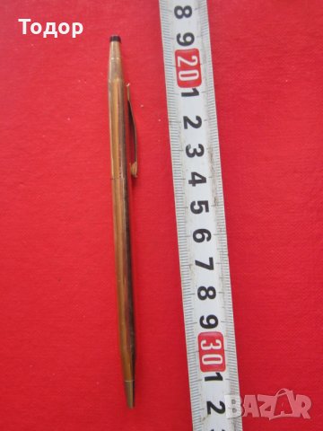 Уникален позлатен химикал химикалка Кросс 20 микрона