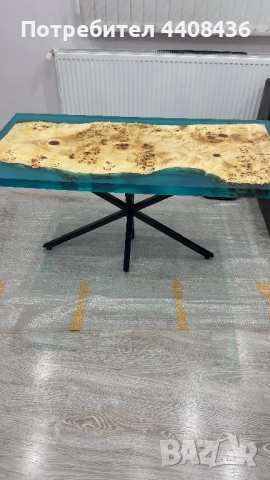 Маса от епоксидна смола и дърво, снимка 7 - Маси - 52548003