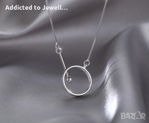 Тотална разпродажба - 50% Сребърно колие /2228/, снимка 2 - Колиета, медальони, синджири - 33154580