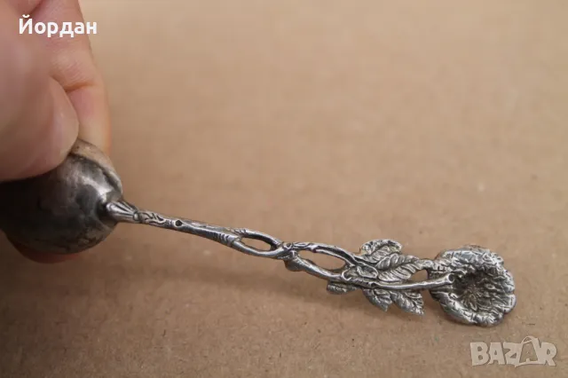 3 броя сребърни лъжички , снимка 3 - Други ценни предмети - 49862411