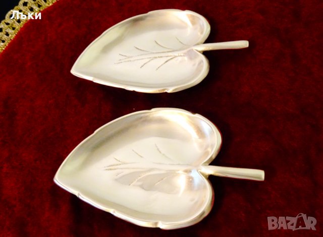 Бронзова чиния релефно листо. , снимка 5 - Антикварни и старинни предмети - 37275079