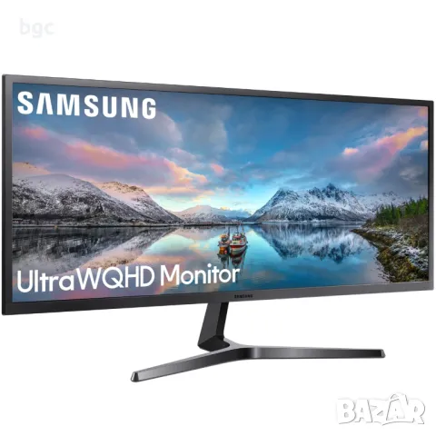 НОВ 34" Монитор Ultra Wide QHD, 60Hz, 4ms, DisplayPort, FreeSync, Dark Blue Gray, LS34J550WQRXEN, снимка 2 - Монитори - 49439000