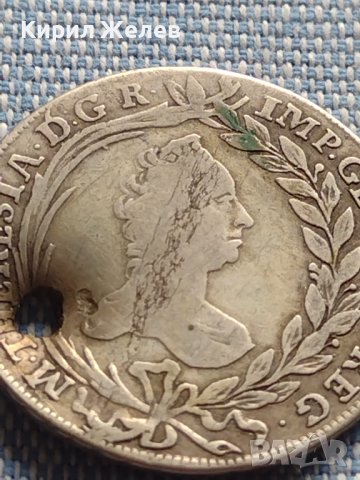 Сребърна монета 20 кройцера 1764г. Мария Терезия Виена Свещена Римска Империя 13618, снимка 3 - Нумизматика и бонистика - 42899895