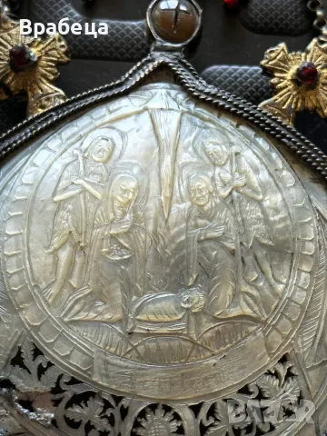 Възрожденски накит. Панагия. Седеф. Религия , снимка 12 - Антикварни и старинни предмети - 56140754