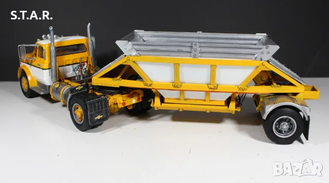Шевролет Камион C60 Умален Модел Мащаб 1:24 с ремарке Chevrolet C60 Truck Scale 1/24 with trailer, снимка 10 - Колекции - 48581941