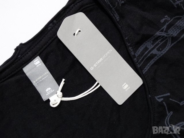 Нова! G-Star Riley Long RT WMN Sleeveless Дамска Теника Туника с Паднало Рамо Размер S, снимка 4 - Тениски - 37822218